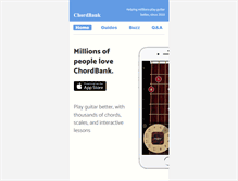 Tablet Screenshot of chordbank.com